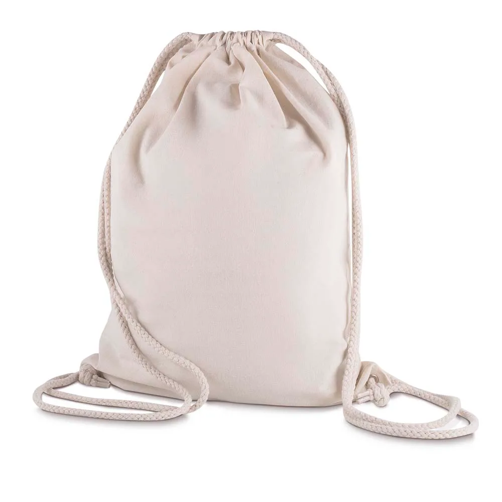 Sacola/mochila em Algodão 145g/m² (41x33x10cm) - alternativa